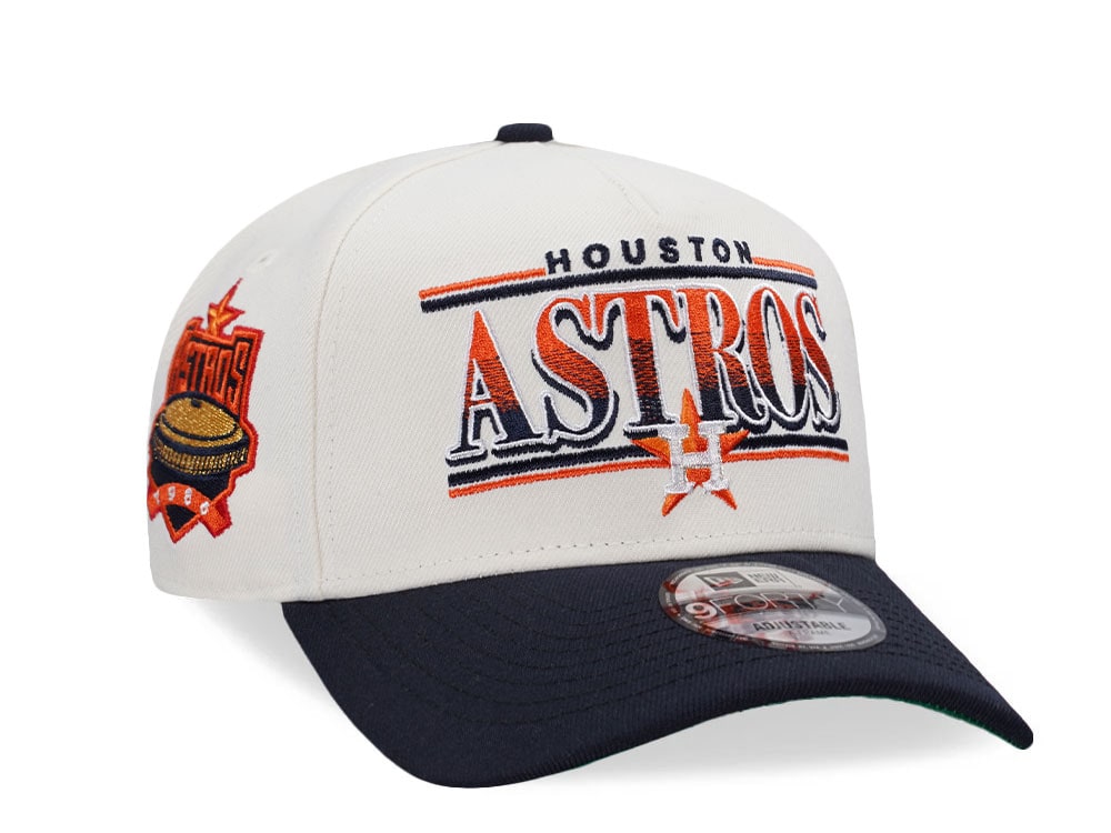 New Era Houston Astros Astro Dome Retro Chrome Two Tone Edition 9Forty A Frame Snapback Cap