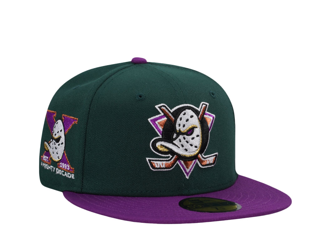 New Era Anaheim Ducks 10th Anniversary Evil Two Tone Edition 59Fifty Fitted Cap