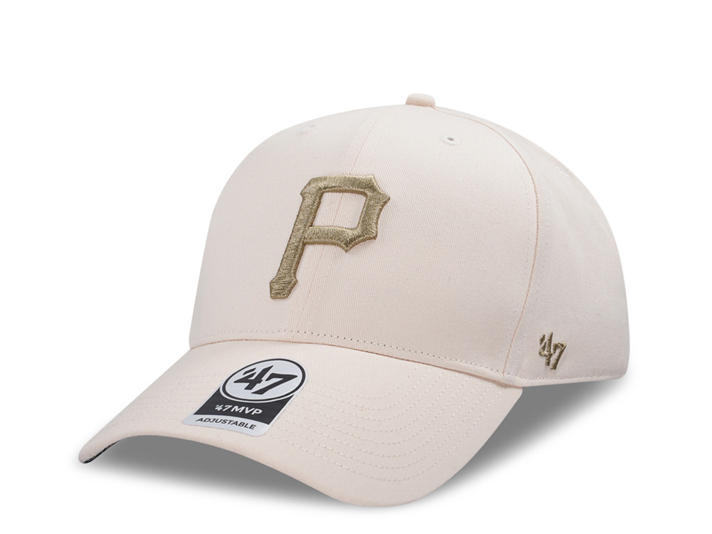 47Brand Pittsburgh Pirates Natural Tropic Pop Under MVP Snapback Hat