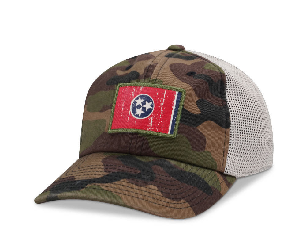 American Needle Tennessee Ballpark Camouflage Trucker Snapback Cap