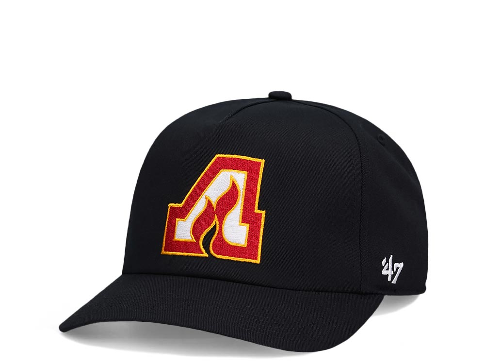 47Brand Atlanta Flames Vintage Black Nantasket Captain Snapback Cap