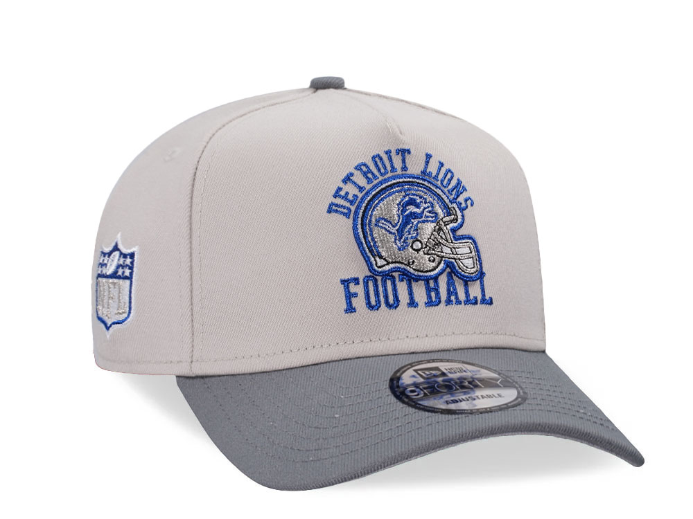 New Era Detroit Lions Stone Two Tone 9Forty A Frame Snapback Hat