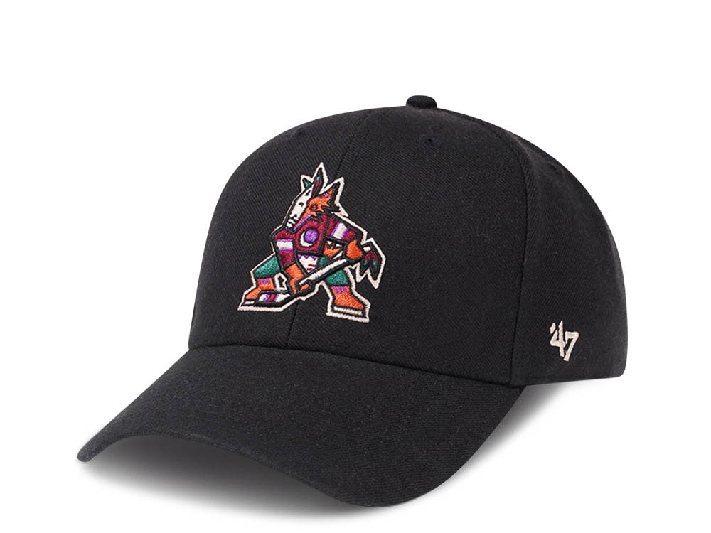 47Brand Arizona Coyotes Black Classic Strapback Cap