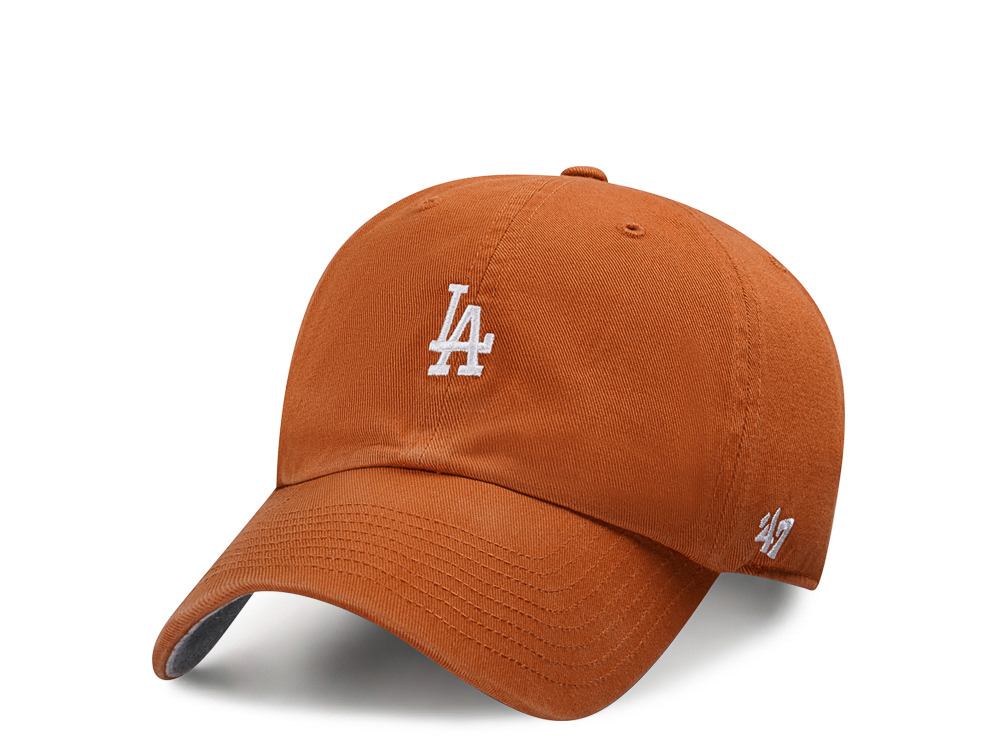 47Brand Los Angeles Dodgers Burnt Orange Base Runner Clean up Strapback Hat