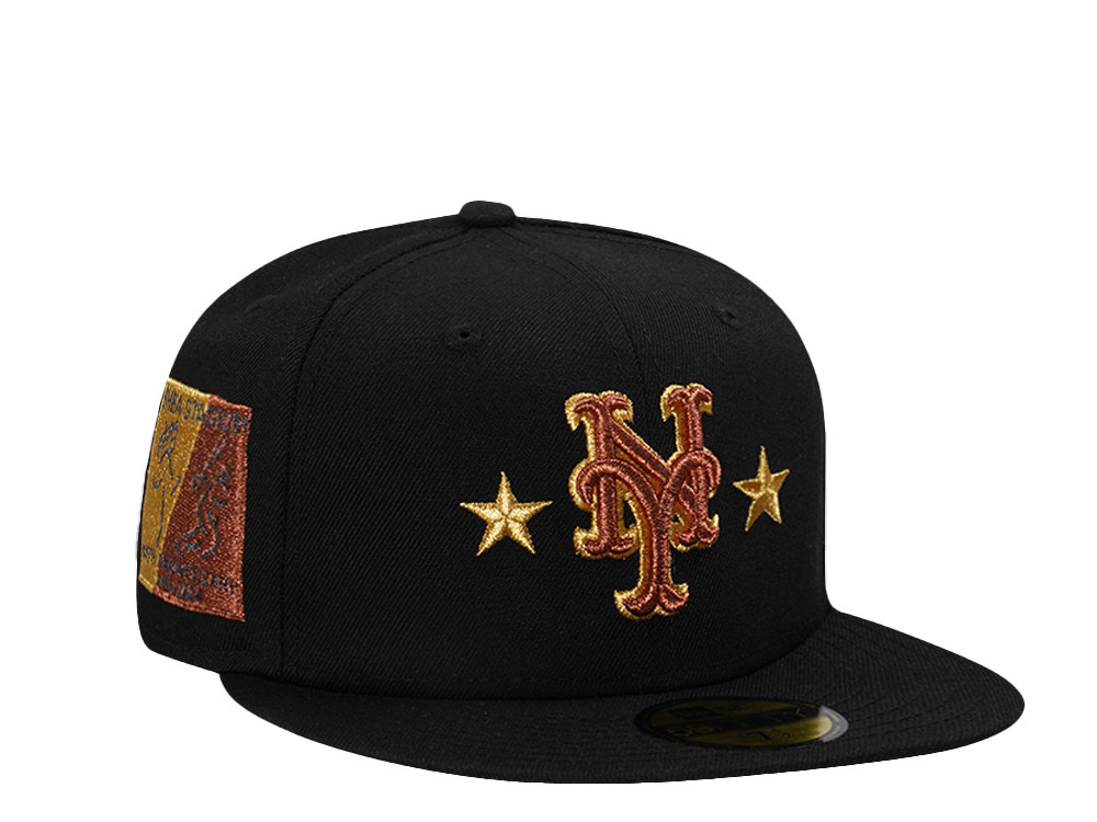 New Era New York Mets 40th Anniversary Black Copper Gold Edition 59Fifty Fitted Hat