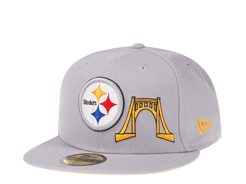 New Era Pittsburgh Steelers City Icons Grey Edition 59Fifty Fitted Cap