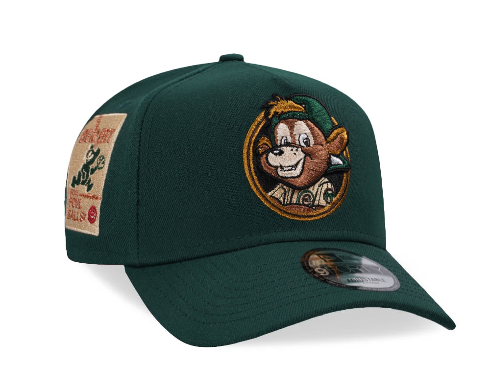 New Era Chicago Cubs Dark Green Copper 9Forty A Frame Snapback Hat