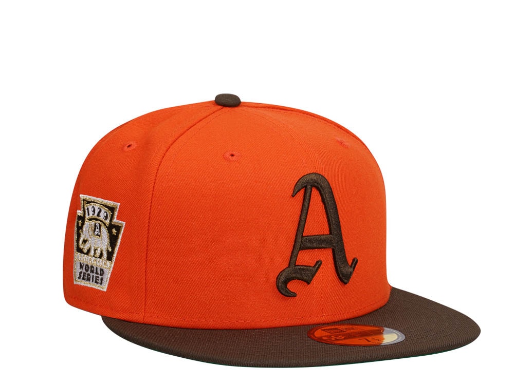 New Era Philadelphia Athletics World Series 1929 Orange Two Tone Edition 59Fifty Fitted Cap