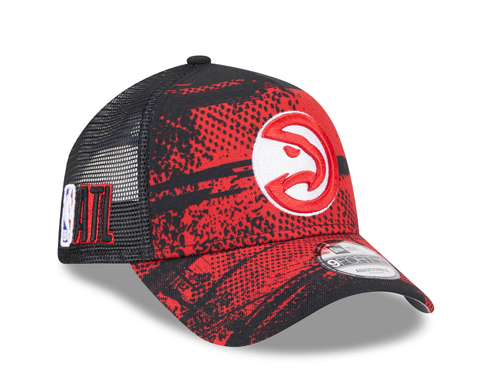 New Era Atlanta Hawks NBA Tip Off 2024 Trucker 9Forty A Frame Snapback Cap