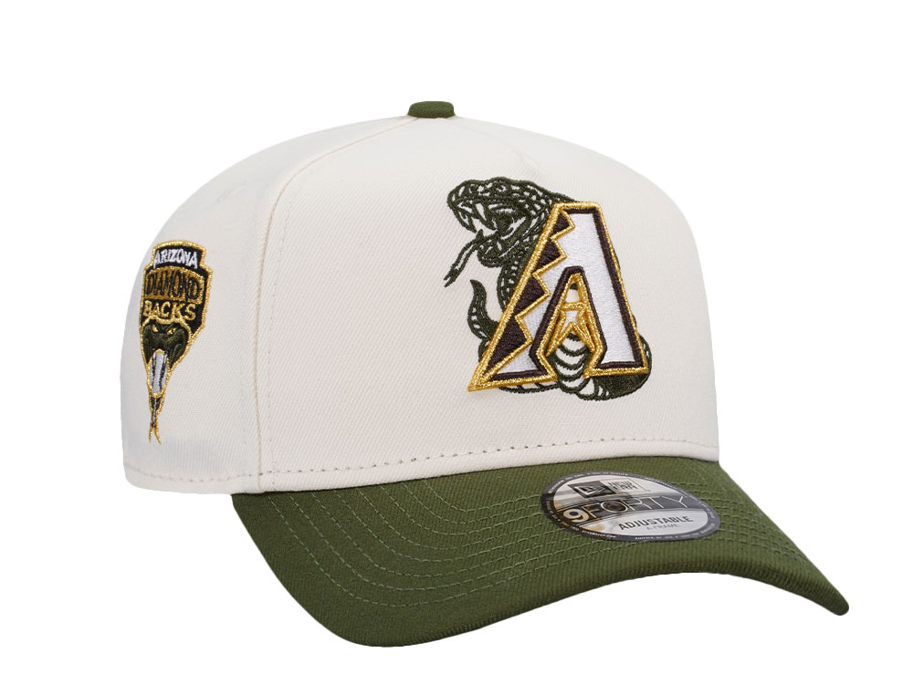 New Era Arizona Diamondbacks Chrome Alpine Green Two Tone Edition 9Forty A Frame Snapback Cap