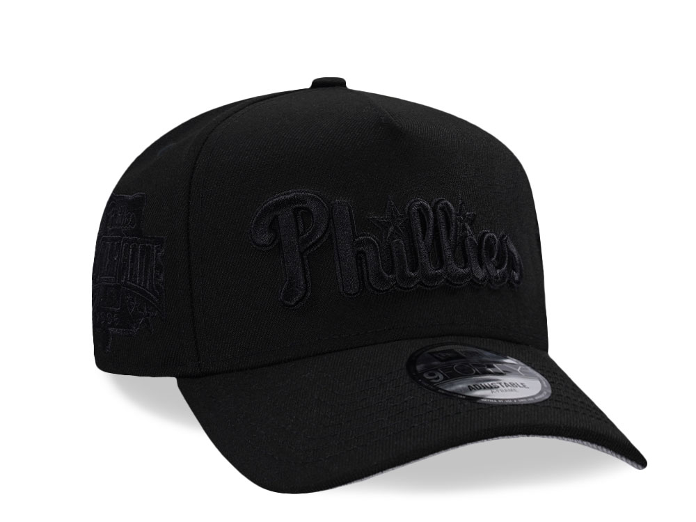 New Era Philadelphia Phillies Black Prime Tone Edition 9Forty A Frame Snapback Cap