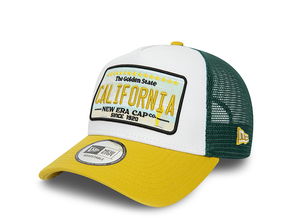 New Era Californa Patch A Frame Trucker Snapback Cap