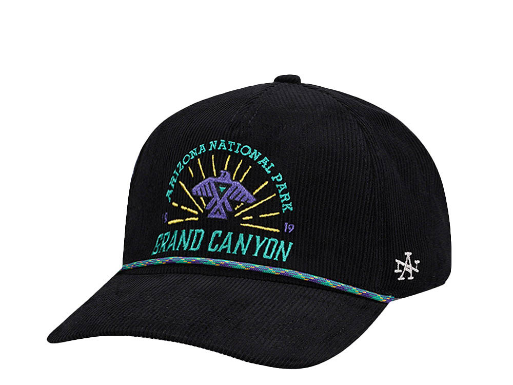 American Needle Arizona National Park 1919 Grand Canyon Palmer Black Snapback Hat