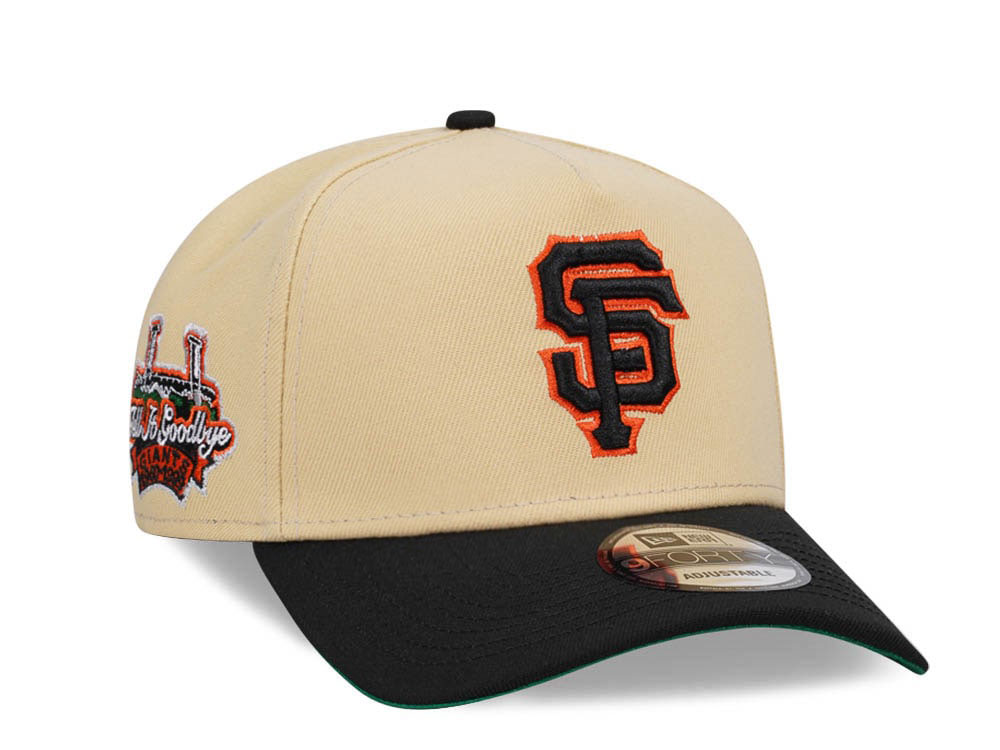 New Era San Francisco Giants Tell it Goodbye Vegas Gold Throwback Edition 9Forty A Frame Snapback Cap