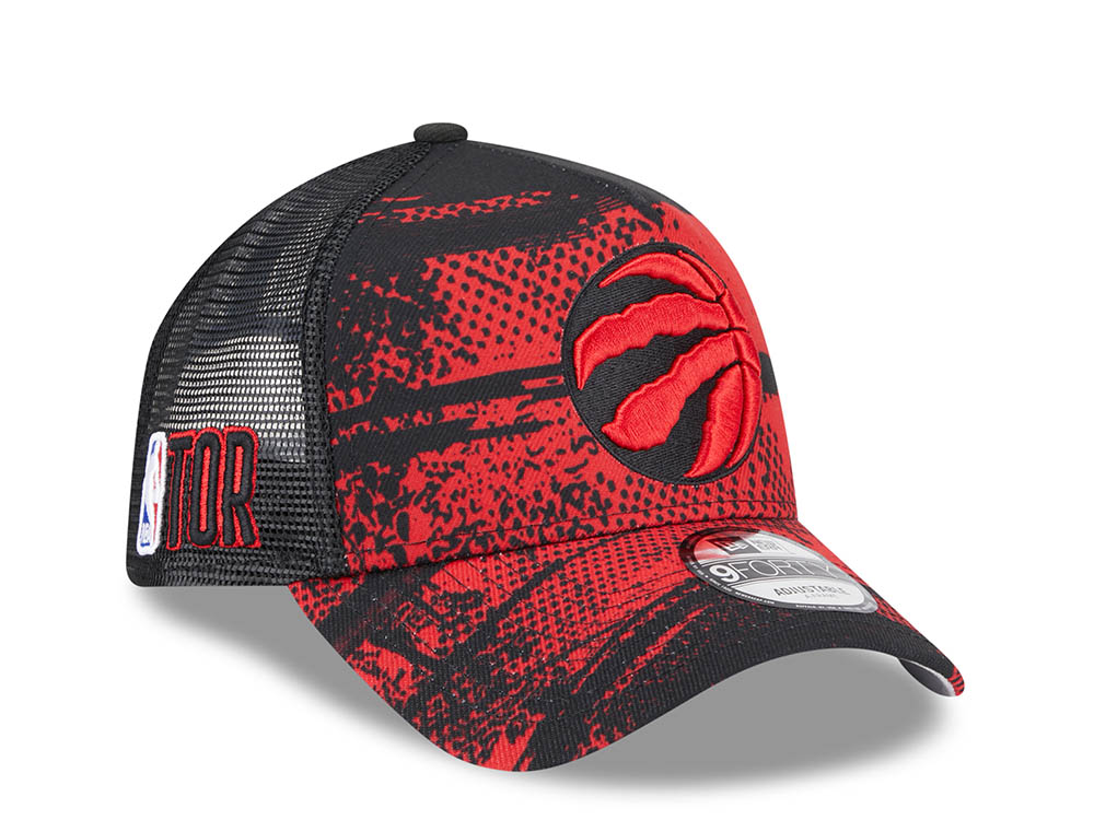 New Era Toronto Raptors NBA Tip Off 2024 Trucker 9Forty A Frame Snapback Cap