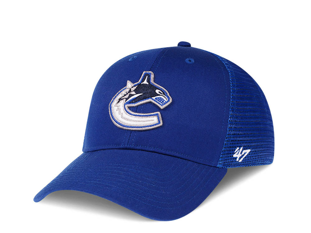 47Brand Vancouver Canucks Classic Blue Trucker Snapback Hat