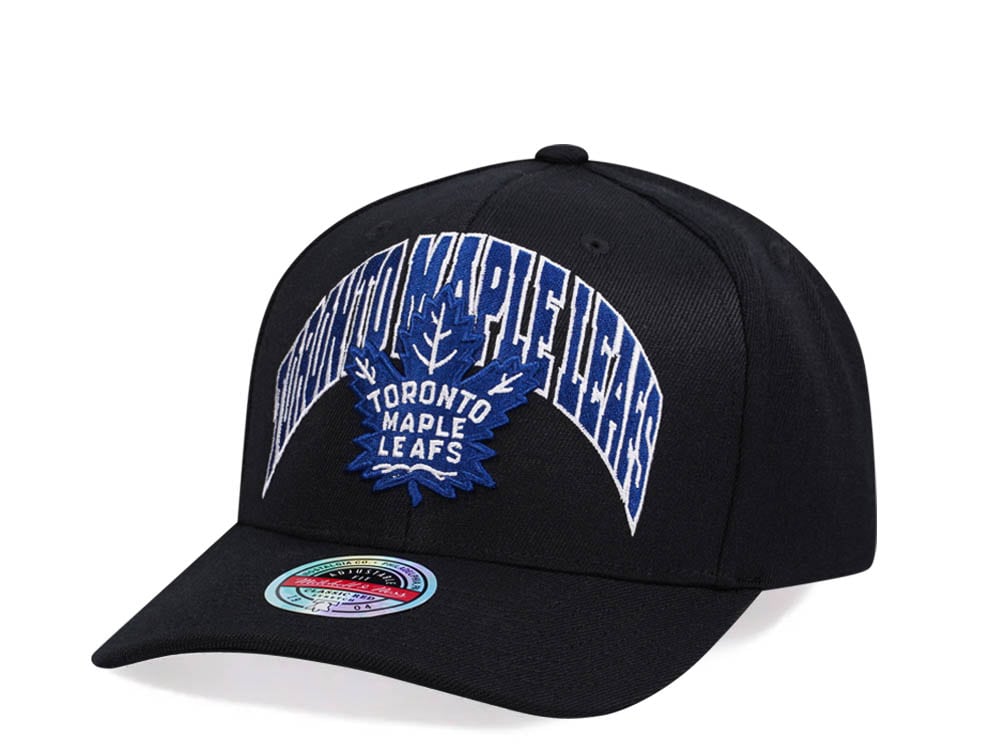 Mitchell & Ness Toronto Maple Leafs Letterman Type Hardwood Classic Red Flex Snapback Cap