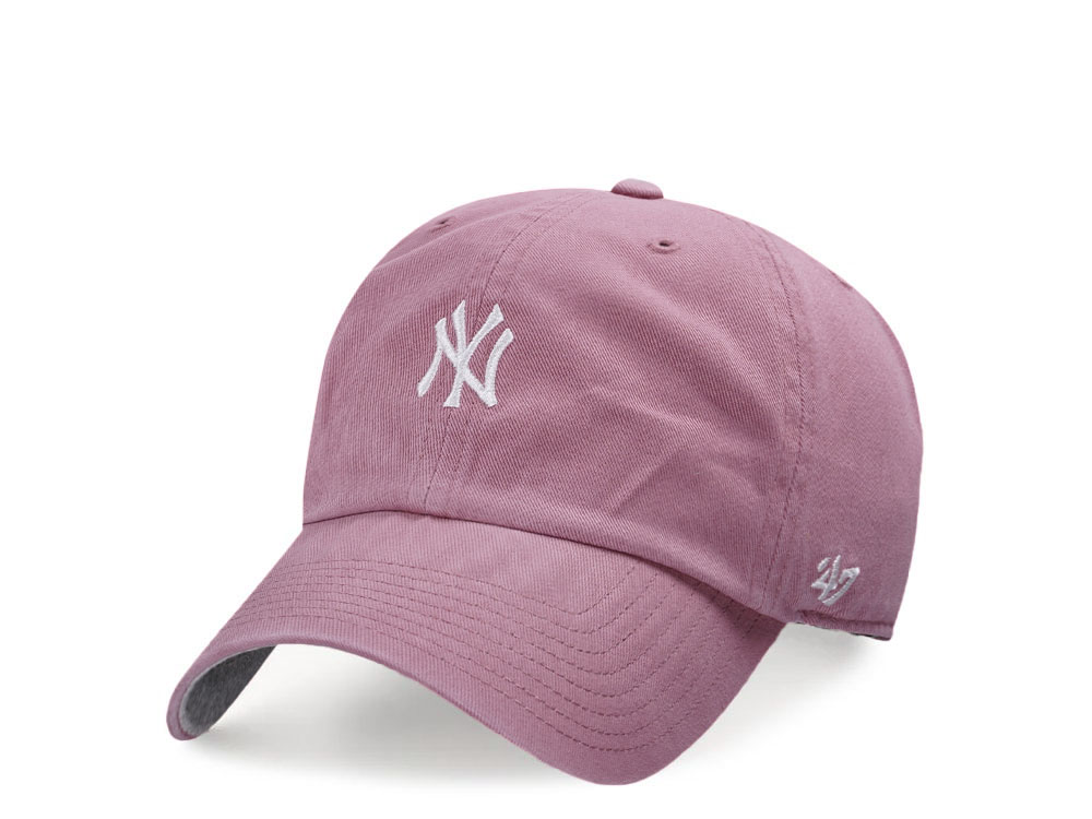 47Brand New York Yankees Mauve Base Runner Clean up Strapback Hat