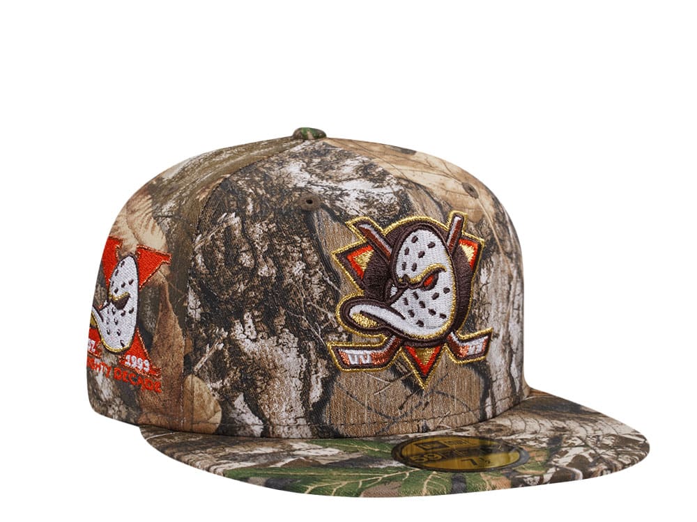 New Era Anaheim Ducks 10th Anniversary Real Tree Prime Edition 59Fifty Fitted Cap