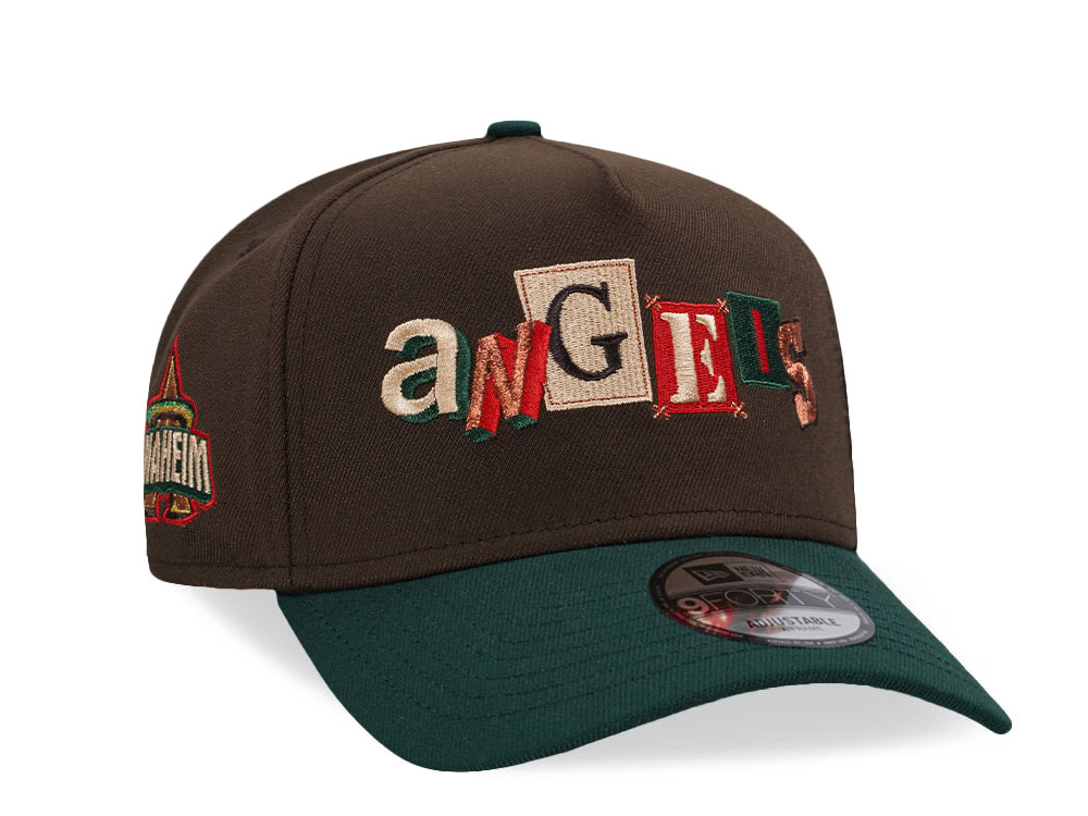 New Era Anaheim Angels Walnut Two Tone 9Forty A Frame Snapback Hat