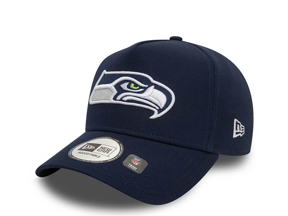 New Era Seattle Seahawks Navy A Frame Snapback Hat