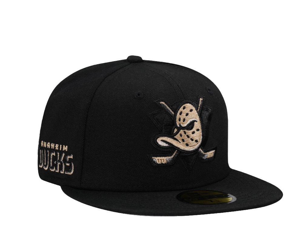 New Era Anaheim Ducks Blackout Prime Edition 59Fifty Fitted Hat