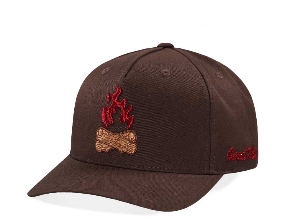 Good Hats Camp Fire Hazel Brown  Edition Snapback Cap