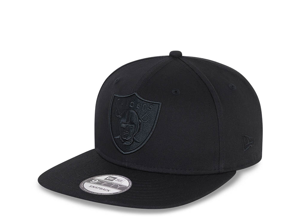 New Era Las Vegas Raiders All Black 9Fifty Snapback Cap