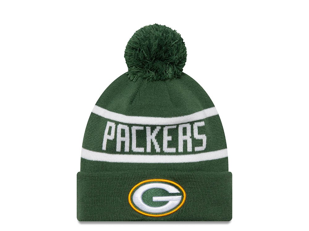 New Era Green Bay Packers On The Cuff Jake Green Knit