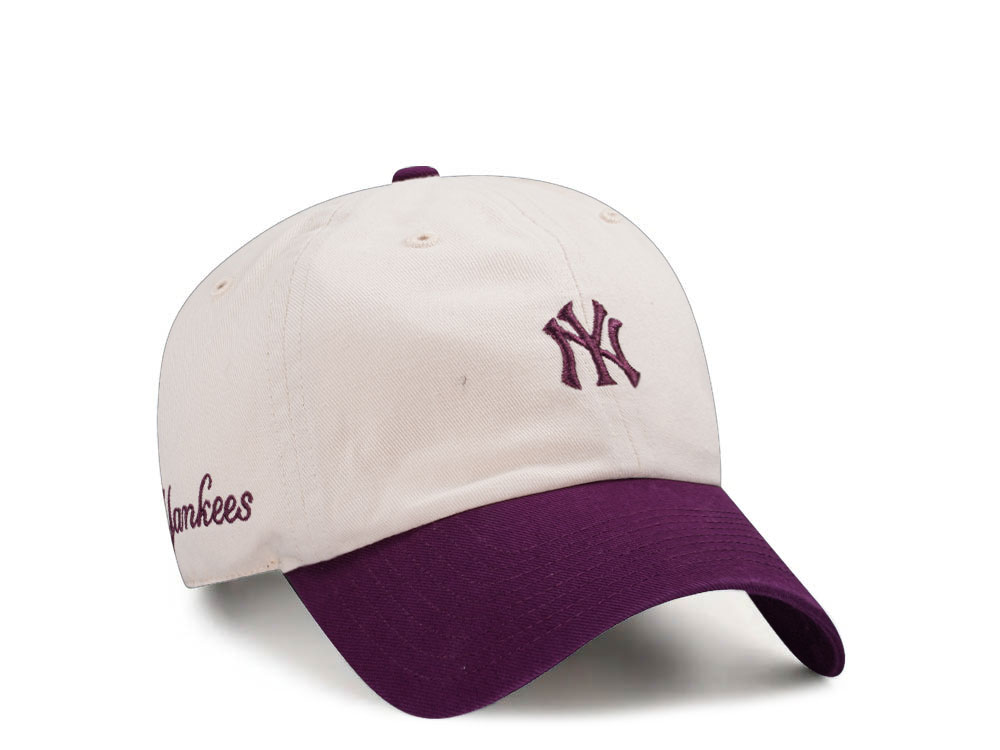 47Brand New York Yankees Natural Base Runner Clean up Snapback Cap