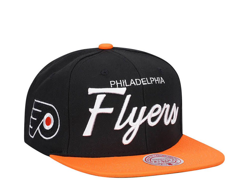 Mitchell & Ness Philadelphia Flyers Vintage Script Snapback Cap