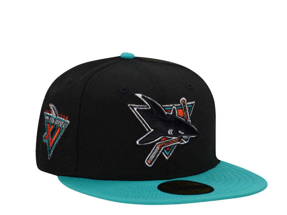 New Era San Jose Sharks 15th Season Throwback Two Tone Edition 59Fifty Fitted Cap