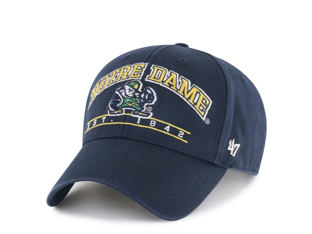 47Brand Notre Dame Fighting Irish Navy Fletcher MVP Strapback Cap