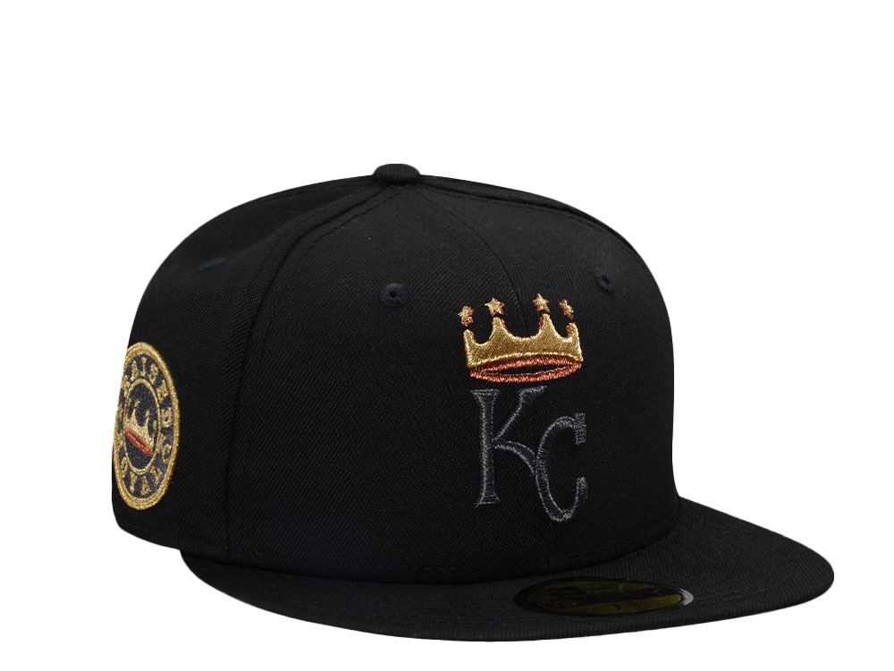 New Era Kansas City Royals Blackout Gold Edition 59Fifty Fitted Cap