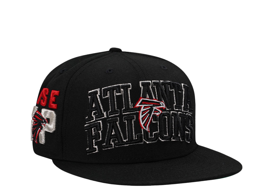 New Era Atlanta Falcons Black Script Prime Edition 59Fifty Fitted Cap