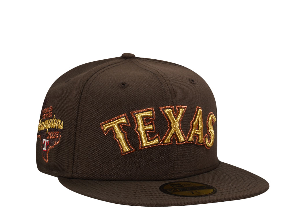 New Era Texas Rangers World Series 2023 Walnut Edition 59Fifty Fitted Cap