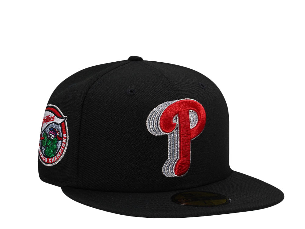 New Era Philadelphia Phillies World Series Champions 1980 Black Throwback Edition 59Fifty Fitted Cap