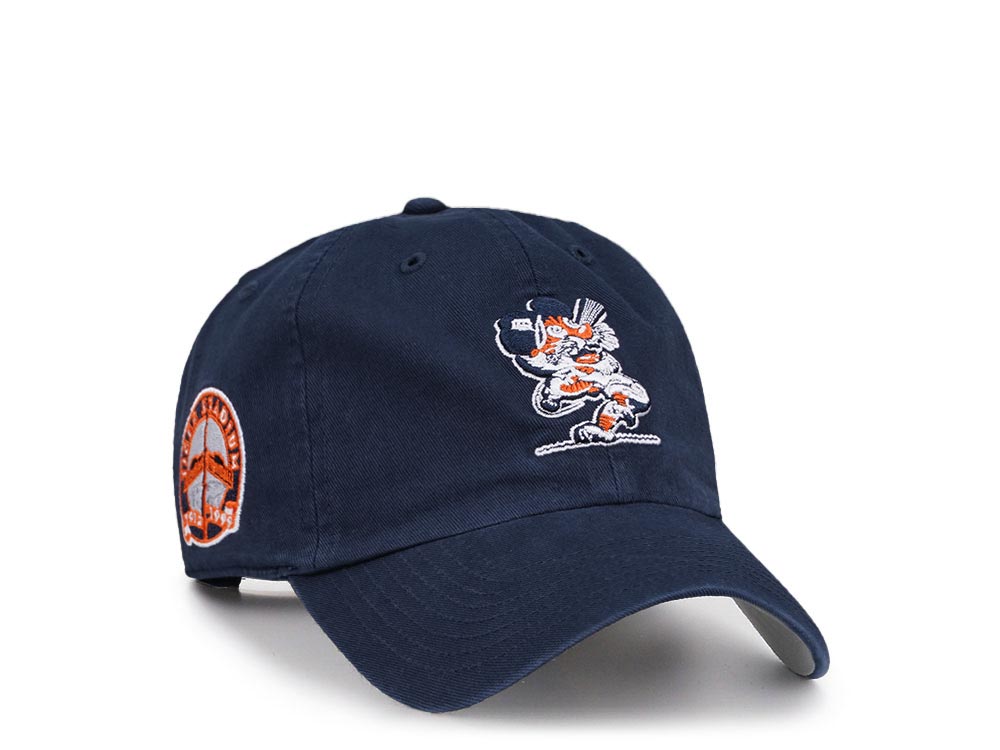 47Brand Detroit Tigers Cooperstown Tiger Stadium Navy Clean Up Strapback Cap