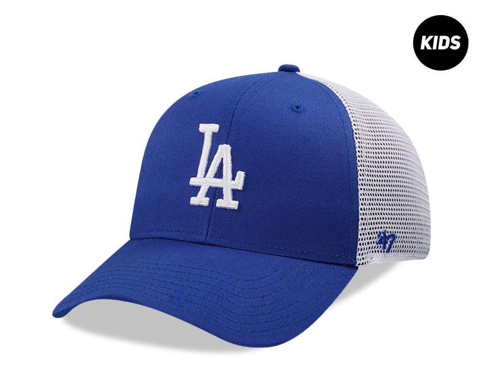 47Brand Los Angeles Dodgers Royal Blue MVP Trucker Kids Snapback Hat