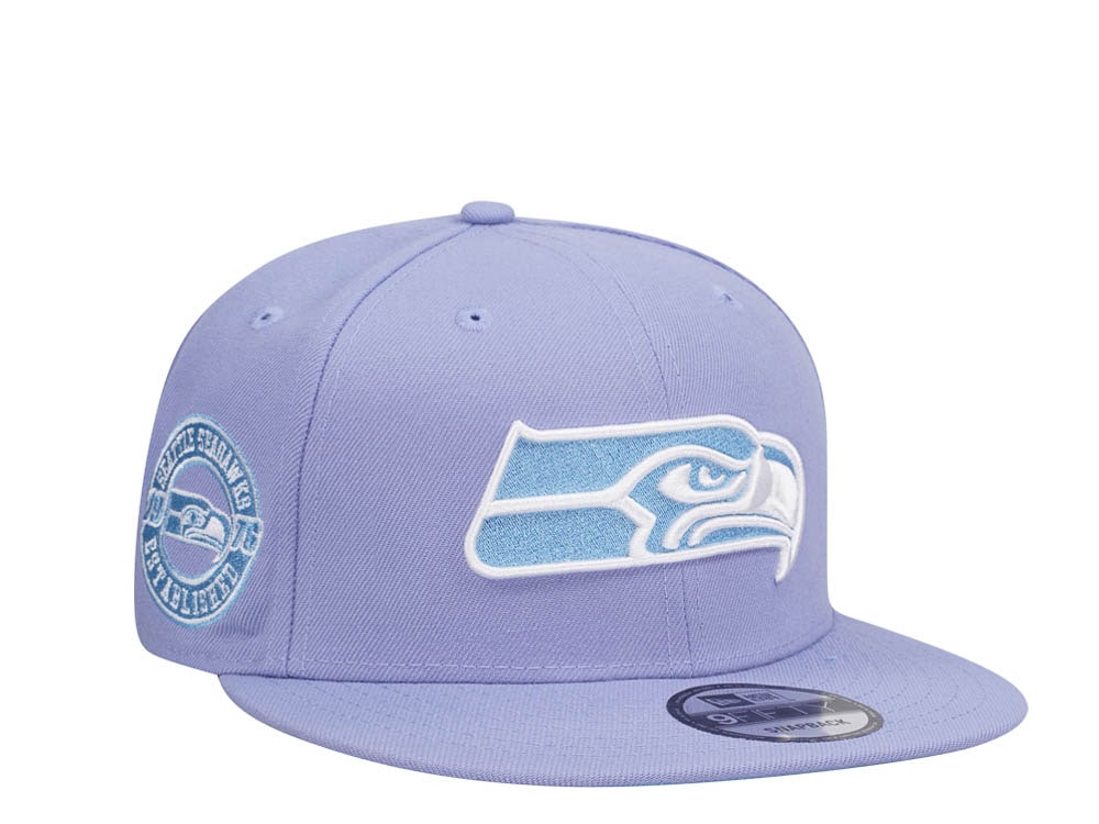 New Era Seattle Seahawks Established 1976 Purple Light Blue Edition 9Fifty Snapback Cap