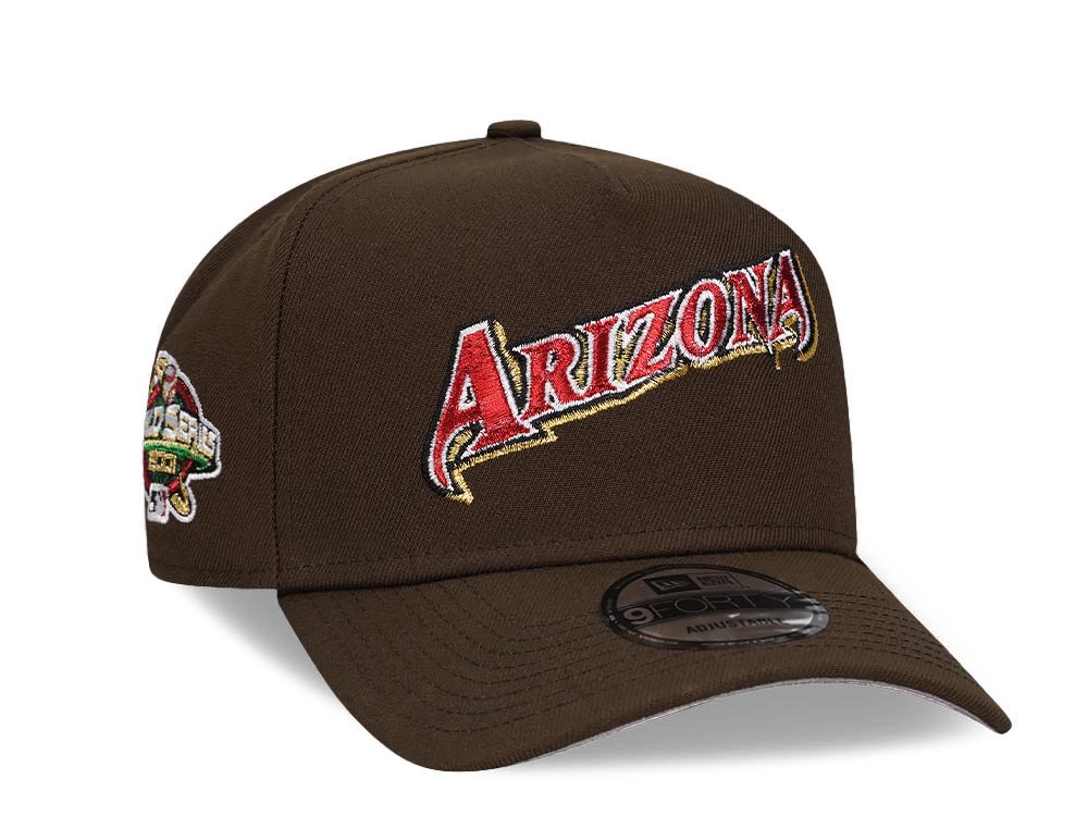 New Era Arizona Diamondbacks World Series 2001 Brown Classic A Frame 9 Forty Snapback Cap