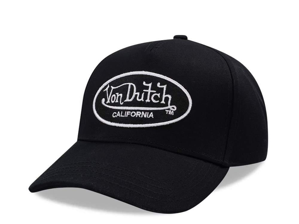 Von Dutch Oval Patch Black Edition Strapback Cap