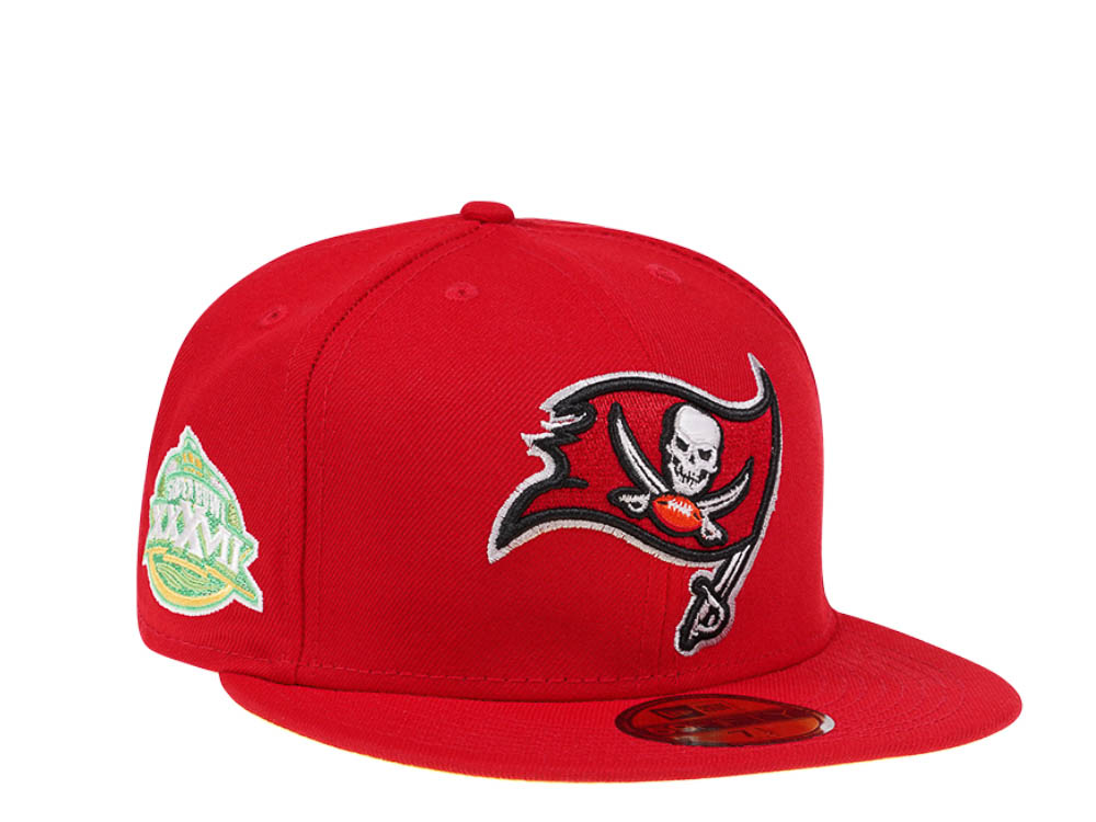 New Era Tampa Bay Buccaneers Citruspop Patch Super Bowl XXXVII 59fifty Fitted Casquette