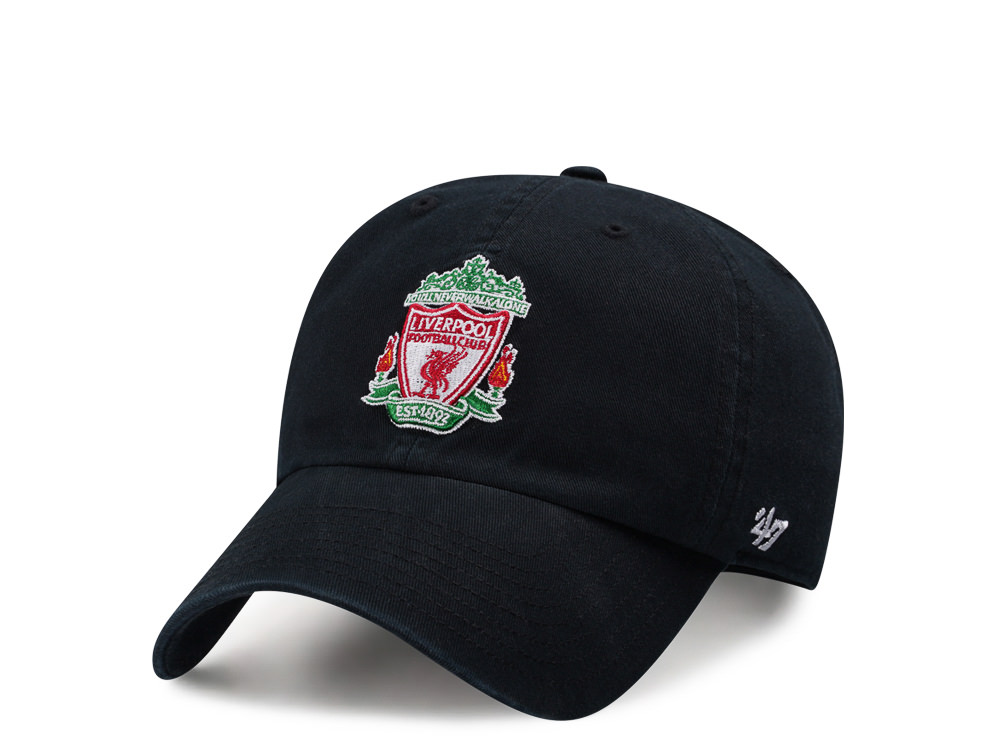 47Brand Liverpool FC Black Clean up Strapback Hat