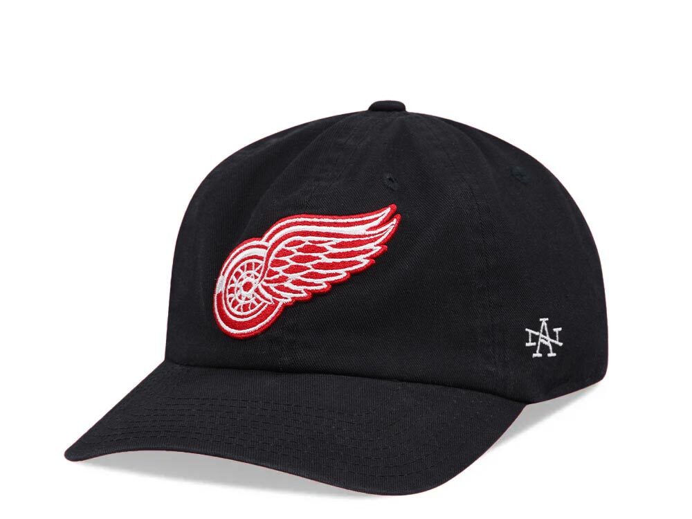 American Needle Detroit Red Wings Black Ballpark Dadhat Strapback Hat