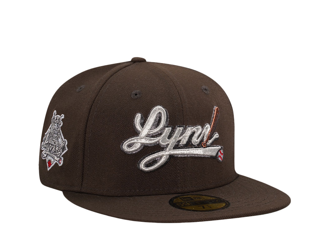 New Era Ottawa Lynx Walnut Metallic Throwback Edition 59Fifty Fitted Cap